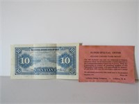 OLD 1940 GENUINE CHINESE PAPER MONEY