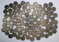 Mixed Date Buffalo Nickels F-VF x100