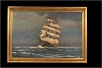 Oil Painting of Clipper by Jacob Winfried