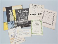 Group of Vintage Programs and More