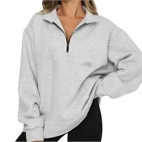 JJAI Women\u2019s Half Zip Sweatshirt Oversized