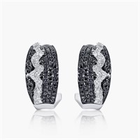 14K WHITE GOLD 2.00CT DIAMOND EARRINGS