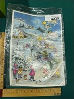 Vintage Christmas advent calendar