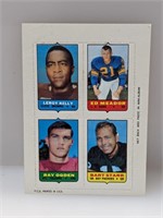 1969 Topps Bart Star 4 In 1 Card
