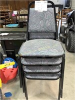 Set of stacking chairs (4)
