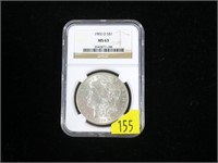 1902-O Morgan dollar, NGC slab certified MS-63