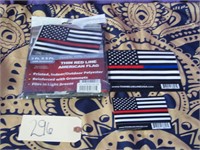 Thin Blue Line Police Support American Flag Gear