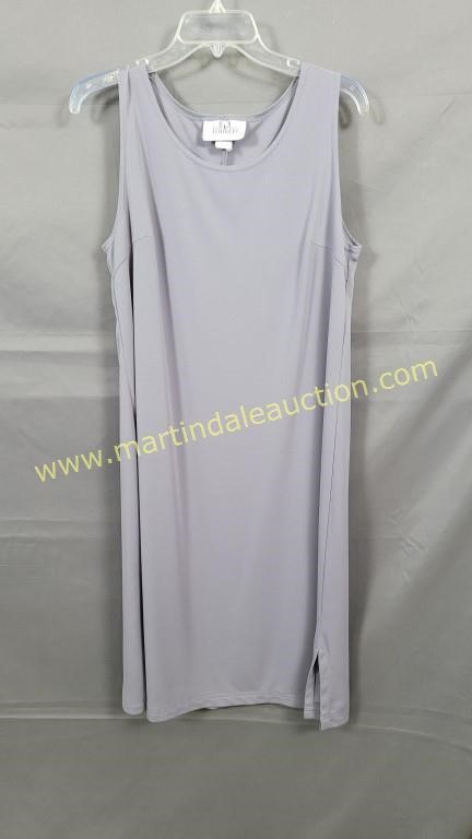 Vintage Cervelle Sleeveless Gray Dress Size Large