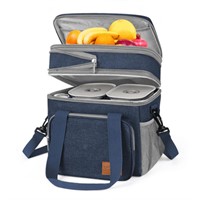 17L Lunch Bag  Reusable Insulated  Blue