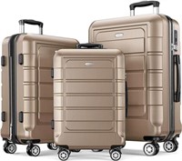 Expandable 3 Piece Suitcase