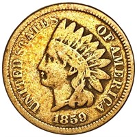 1859 Indian Head Penny NICELY CIRCULATED