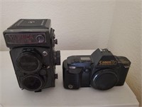 Yashica Mat-24G & Cannon T70 Cameras