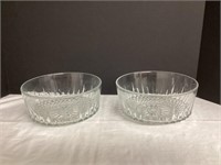Two Arcoroc France Serving Bowls