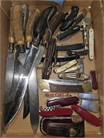 LARGE LOT OF PEN KNIVES & CARVING KNIVES