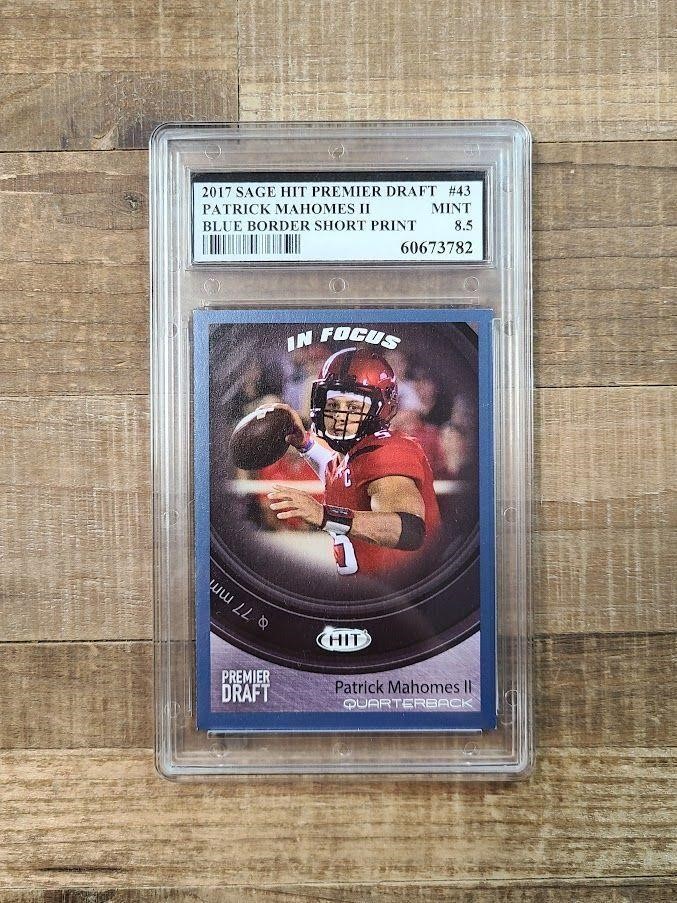 2017 Sage Hit Premier Draft #43 Patrick Mahomes