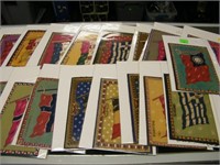 20 COUNTRY 5.5" x 8" FABRIC SWATCHES-FLAGS