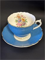 Coalport cup and saucer with flowers inside cup