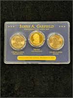 James A Garfield Presidential Coin Set