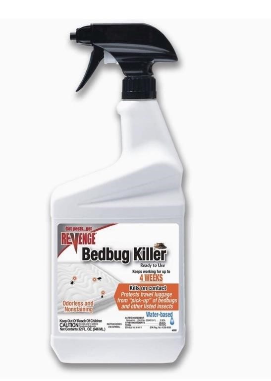 revenge bedbug killer, 32 oz ready-to-use spray,