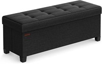 Songmics Folding Storage Ottoman Bench