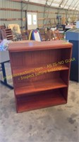 3 shelf wood bookcase