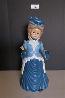24" Tall Victorian Ceramic Lady - Caroler
