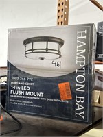 Hampton bay Portland court 14in LED flush mount