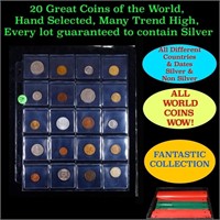 20 Great Coins of the World, hand selected, many t