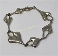 ROBERT LEE MORRIS DESIGNER STERLING BRACELET: