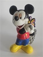 VTG 12" MICKEY MOUSE PLANTER-HEAVY AND IN GOOD