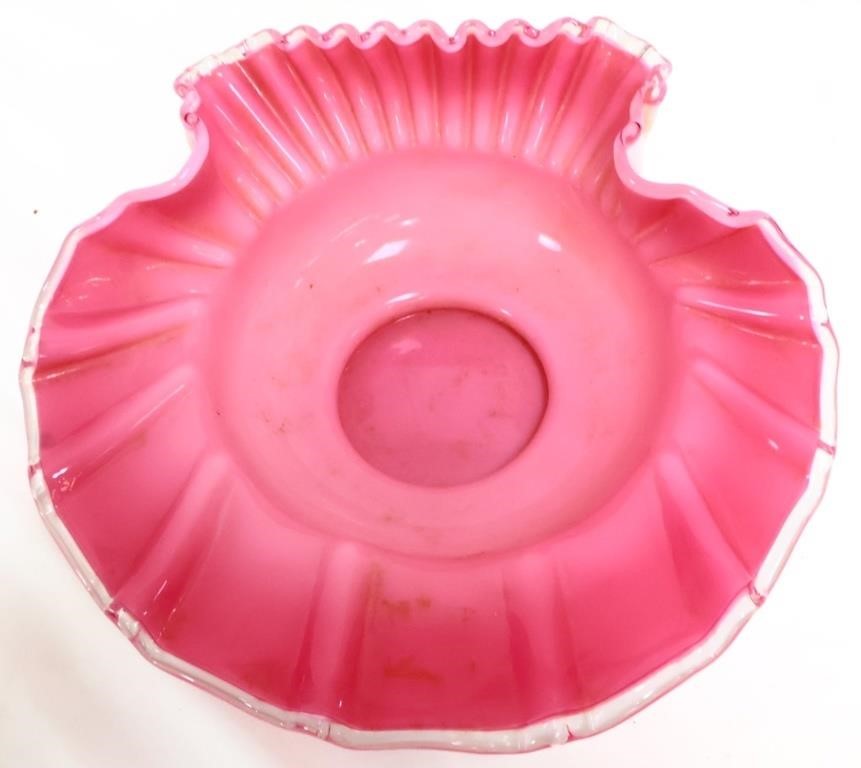 Fenton peachcrest shell bowl