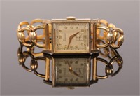 BANNER STEVENSON ART DECO Gents Tank Wrist Watch