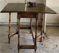Small Wooden Gate Leg Table
