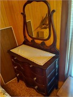 oak dresser with mirror