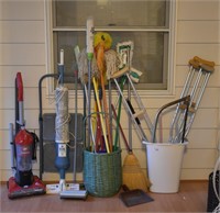 Large Lot of Cleaning Equipment - Mops, Vacuumes +