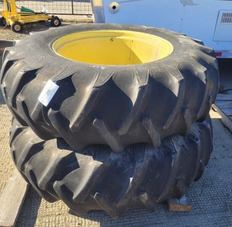 (2) 18.4-34 Tractor Tires