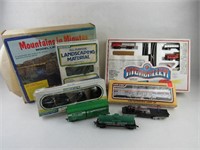 Model train landscape supplies and trains