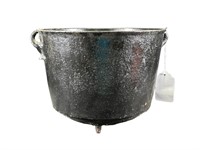 Vintage Metal Cauldron Footed Pot