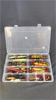 Vintage Fishing Lures In Plano Box