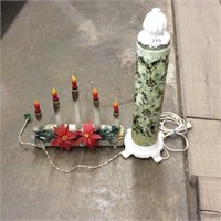 2 electric Christmas decorations