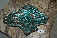 mid century Art Glass Abalone Shell dish