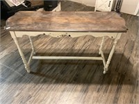 Wood library / sofa table