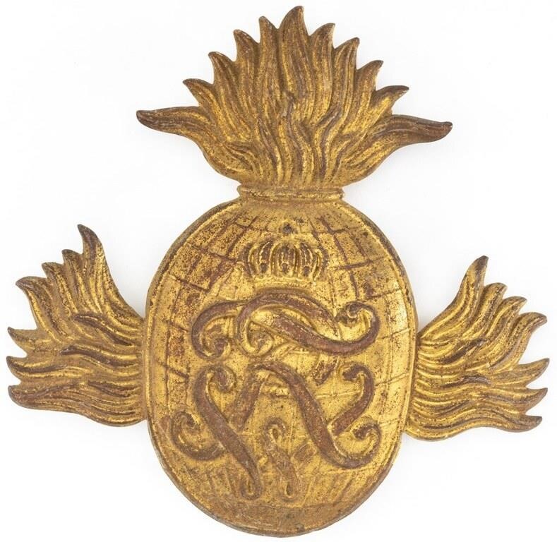 Prussian Enlisted Artillery Cartridge Box Badge