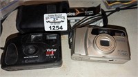 Konica Zoom FX50 & Vivitar EZ1 cameras