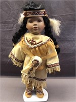 VINTAGE NATIVE AMERICAN INDIAN DOLL WITH