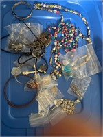 Antique and mixed costume jewelry lot