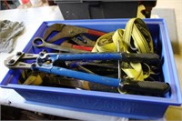 Blue Bin c/w assorted tools