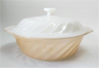 Casserole Dish w/Cover Fire King Bowl 1.5 Quart