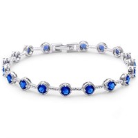 Beautiful 6.00 ct Sapphire Tennis Bracelet