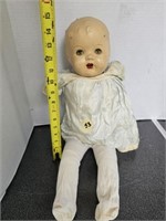 creepy vintage compo head doll armless